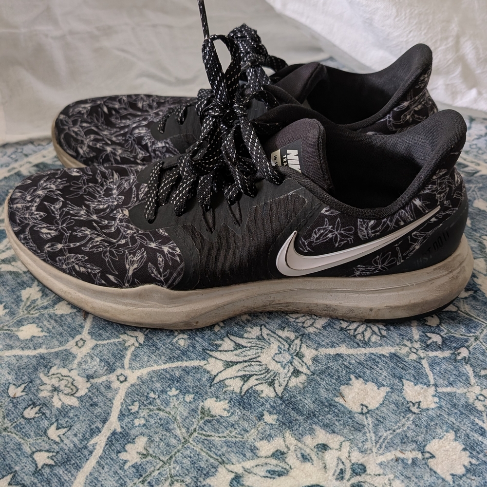 Nike Black Floral Sneakers